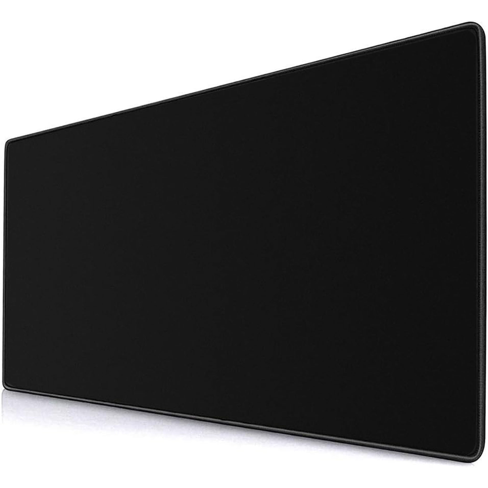 Gaming Mouse Pad Large Thick Extended Mouse Mat Non-Slip Spill-Resistant Desk Pad with Special-Textured Surface, Anti-Fray Stitched Edges for Keyboard, PC - Black