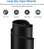 Large Gaming Mouse Pad Office Software Excel Shortcuts Mousepad, Non-Slip Desk Mat with Office Software Shortcuts Pattern, Mousepad with Personalized Design Extended For Office Users