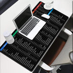 Large Gaming Mouse Pad Office Software Excel Shortcuts Mousepad, Non-Slip Desk Mat with Office Software Shortcuts Pattern, Mousepad with Personalized Design Extended For Office Users